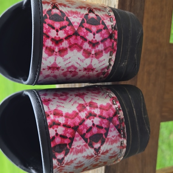 Dansko Womens Nurse Hospital Tie Dyed Colorful Patterned Clogs 39 8.5 To 9 - Picture 4 of 5